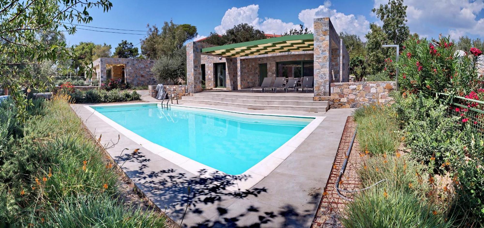 Ouzo Stone House 1 With Private Pool Villa Plomari Buitenkant foto