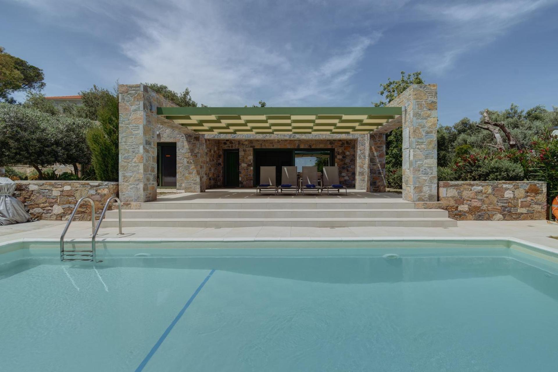 Ouzo Stone House 1 With Private Pool Villa Plomari Buitenkant foto